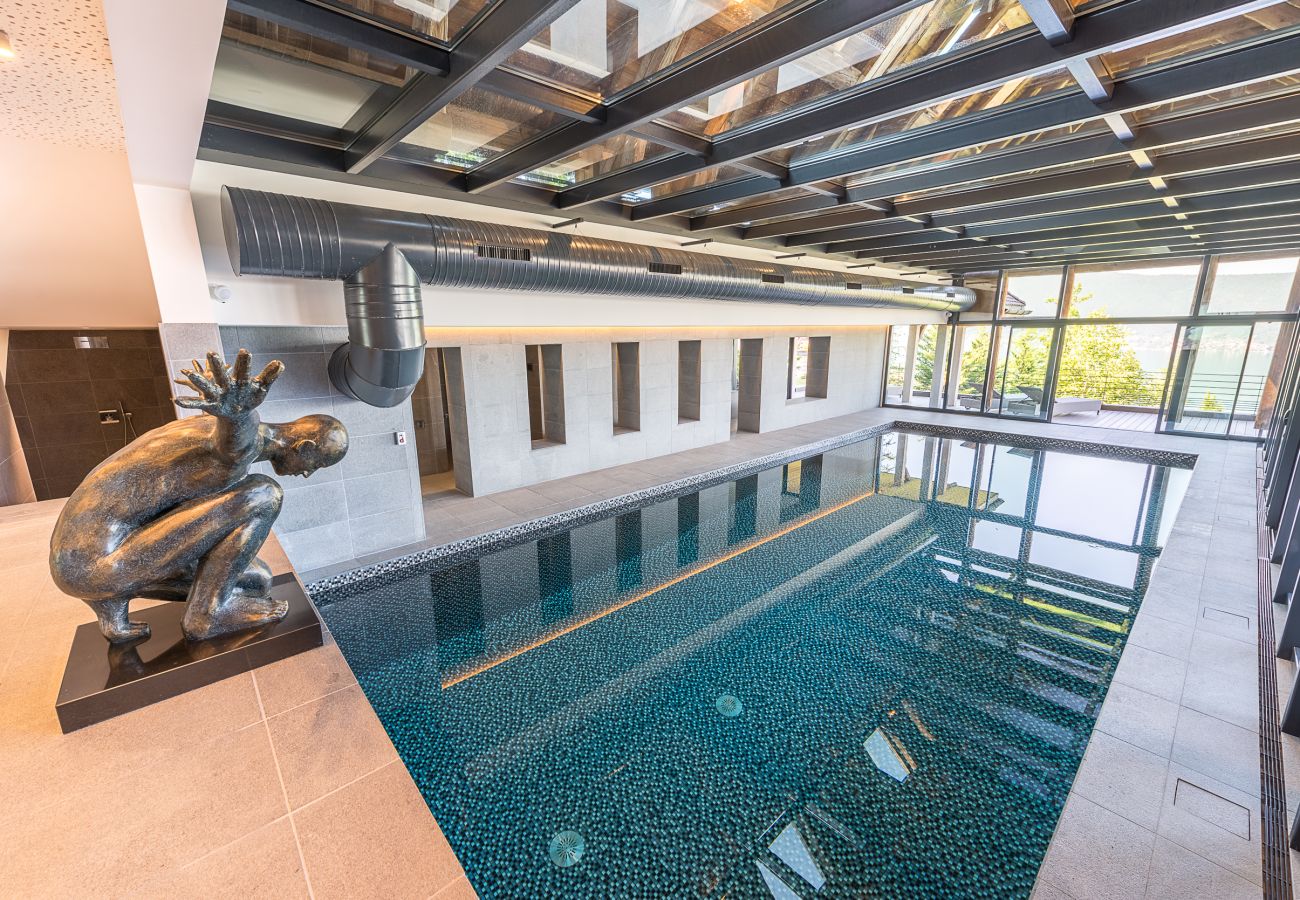 villa, luxury, seasonal rental, annecy, holidays, snow, pool, hotel, snow, sun, winter, jacuzzi, house, lake view, mountains