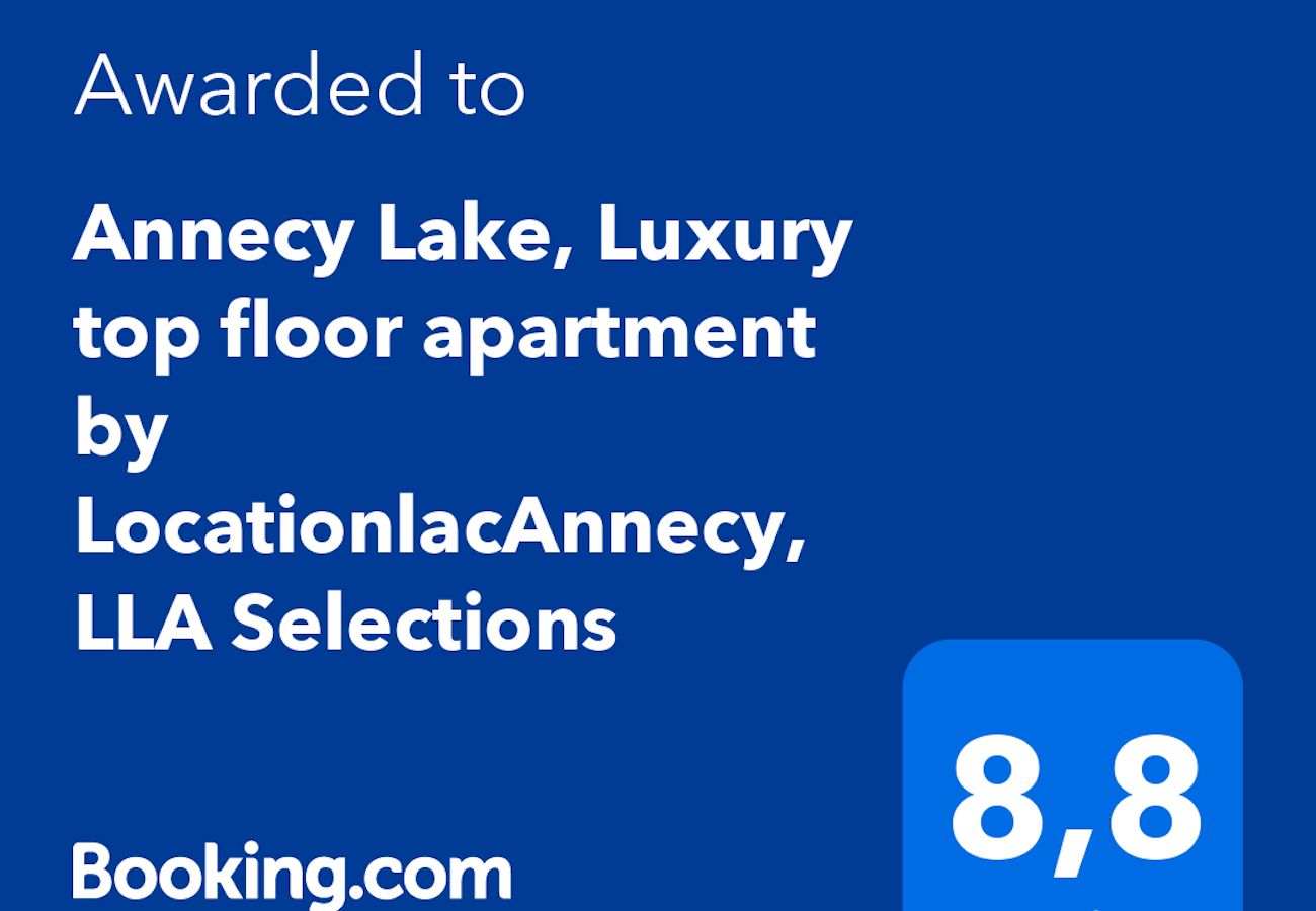 Apartment in Annecy - Lac annecy - 10th floor 360° lake and castle view.