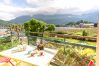 balcon, vue lac, vue montagne, déjeuner, 2 personnes, vacances, location saisonnières, luxe