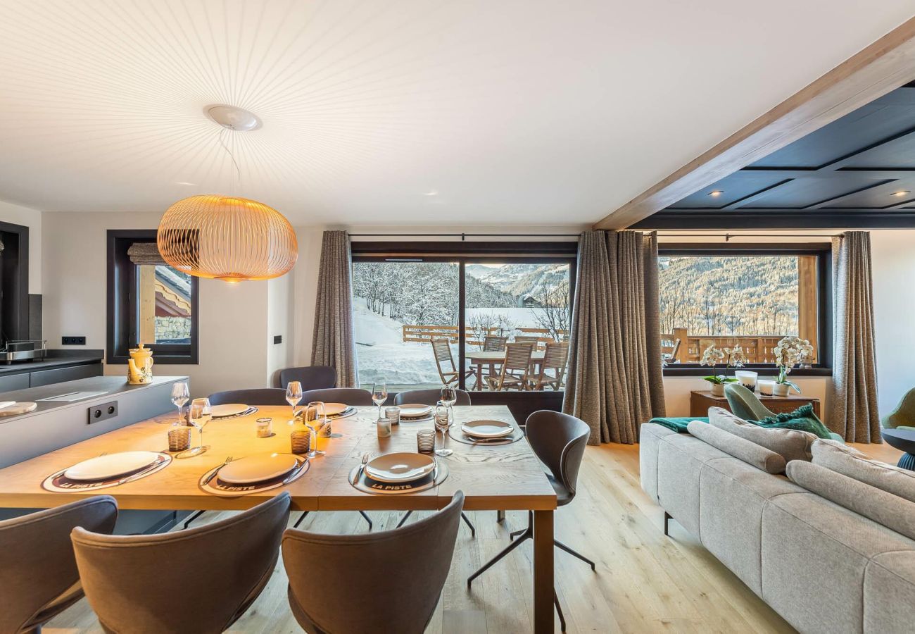 Chalet Méribelle, location en montagne, vacances au ski avec jacuzzi et vue panoramique, chalet de luxe, équipements modernes
