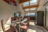 dining room, flat, house, luxury, seasonal rental, annecy, vacations, lake view, mountain, hotel, jacuzzi, snow, sun 
