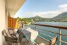 balcony, luxury, flat, holiday rental, annecy, vacation, lake view, mountain, hotel, snow, sun, private beach