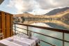 balcony, luxury, flat, holiday rental, annecy, vacation, lake view, mountain, hotel, snow, sun, private beach