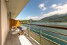 balcony, luxury, flat, holiday rental, annecy, vacation, lake view, mountain, hotel, snow, sun, private beach 