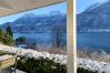 terrace, garden, snow, winter, beautiful landscapes, mountains, sun, annecy mountain, annecy lake villa rental