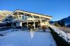 house, Bredannaz, charm, luxury, lake view, snow, winter, ski, mountains, vacation home, annecy rental, house for rent 