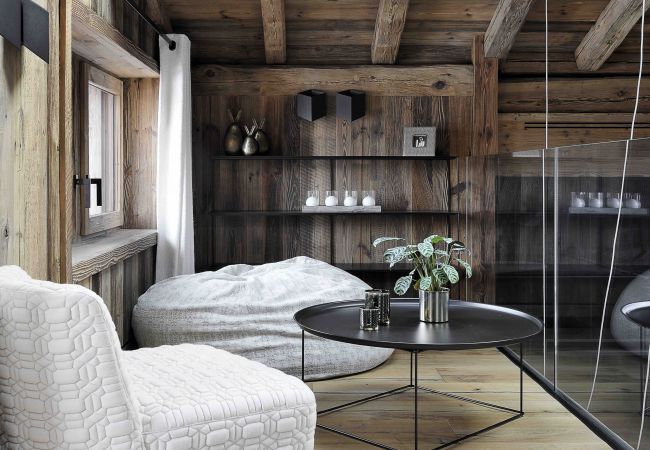 reading corner, chalet de luxe, location saisonnière, combloux, vacances, montagne, Mont-Blanc, villa, hôtel, neige, soleil 