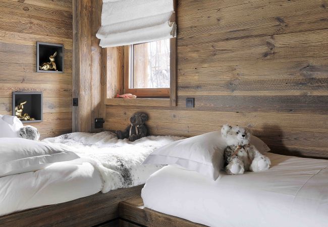 bedroom, luxury chalet, holiday rental, combloux, vacations, lake, mountain, Mont-Blanc, villa, hotel, snow, sun 