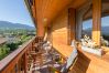 balcony, sun, mountains, open view, pleasant, family vacation, seasonal rental, for rent, Saint Jorioz 